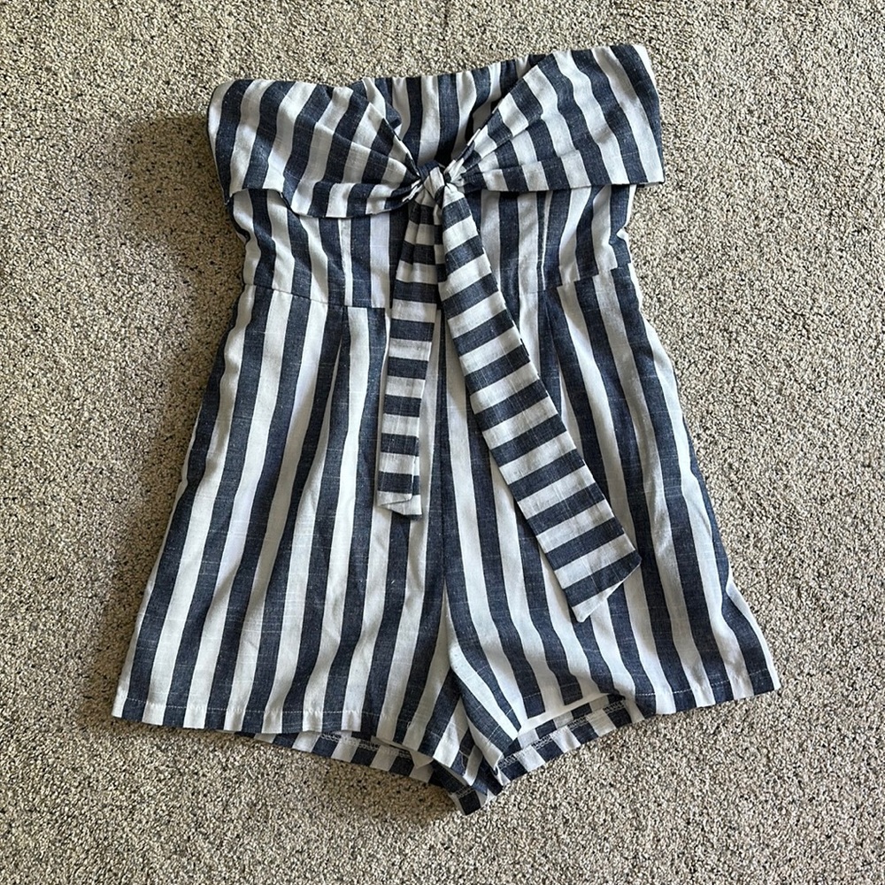 strapless romper